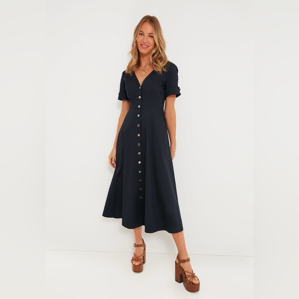 Tuckernuck Kate Navy Maxi Dress, Size L